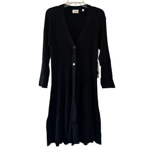 DEVOTION BY CYRUS Sweater Dress XL Black Long Sleeve Office Preppy Lightweight‎